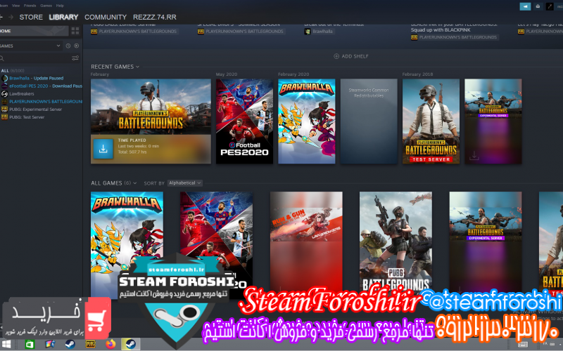 فروش اکانت استیم کد ۹۸۵۶