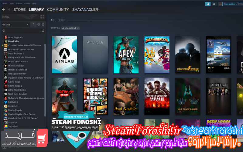 فروش اکانت استیم کد ۹۸۹۰