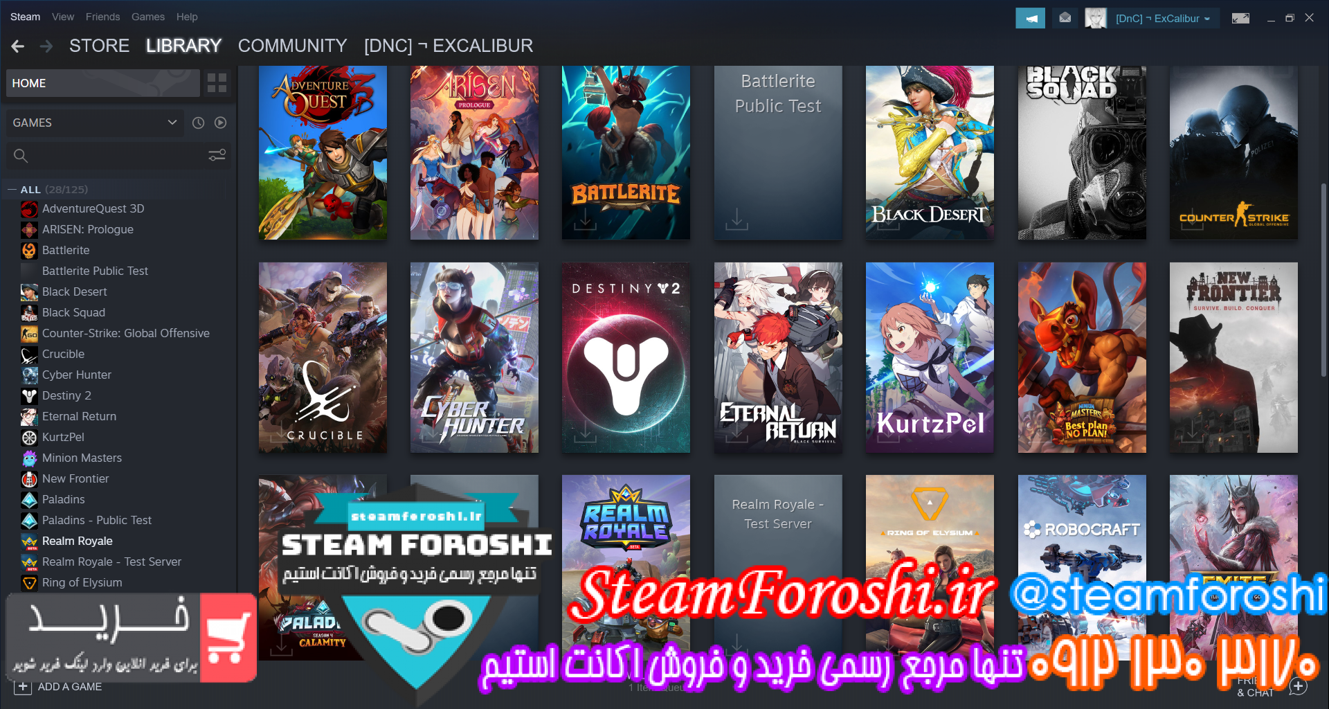 فروش اکانت استیم کد ۹۸۹۷