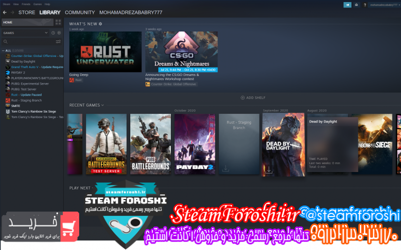 فروش اکانت استیم کد ۹۹۱۱