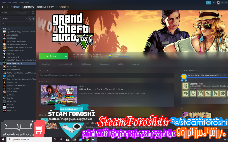 فروش اکانت استیم کد ۱۰۱۴۰