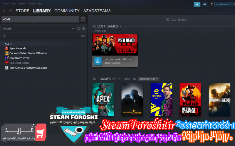 فروش اکانت استیم کد ۱۰۱۶۱