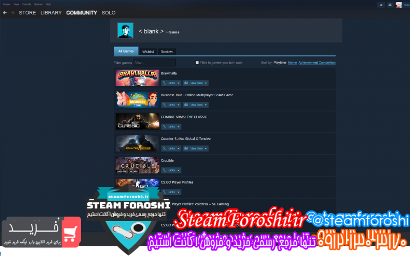 فروش اکانت استیم کد ۱۰۰۵۳