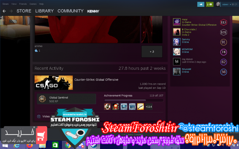 فروش اکانت استیم کد ۱۰۰۶۱