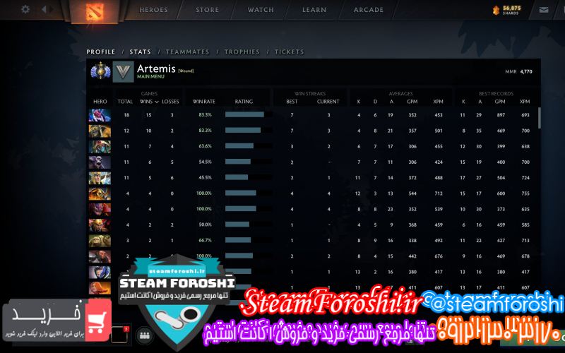 فروش اکانت استیم کد ۱۰۰۷۶