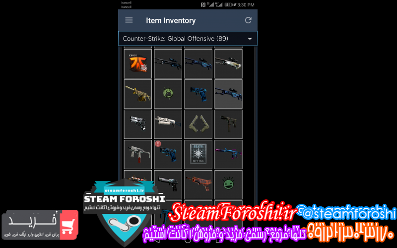 فروش اکانت cs go کد ۱۰۰۸۷