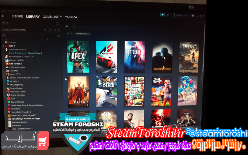 فروش اکانت استیم کد ۱۰۱۱۵