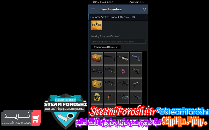 فروش اکانت استیم کد ۱۰۰۱۵