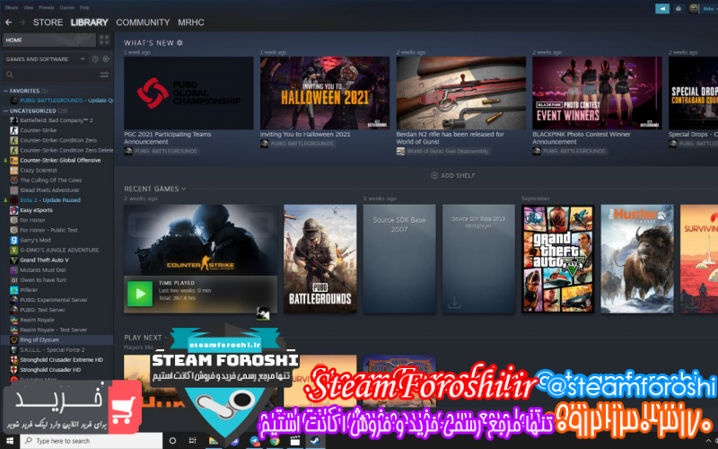 فروش اکانت استیم کد ۱۰۲۹۲