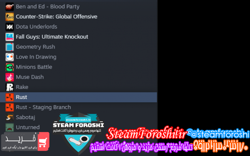 فروش اکانت استیم کد ۱۰۲۹۴