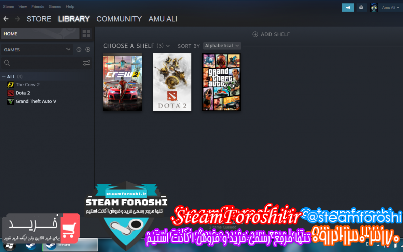 فروش اکانت استیم کد ۱۰۲۹۸