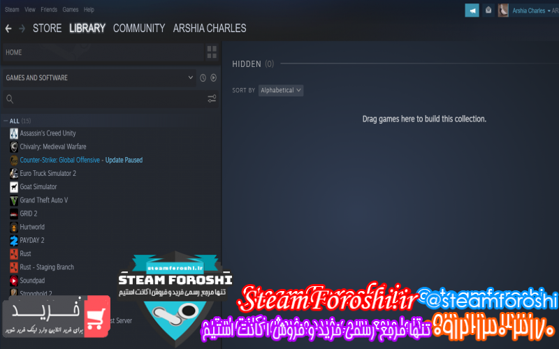 فروش اکانت استیم کد ۱۰۳۱۴