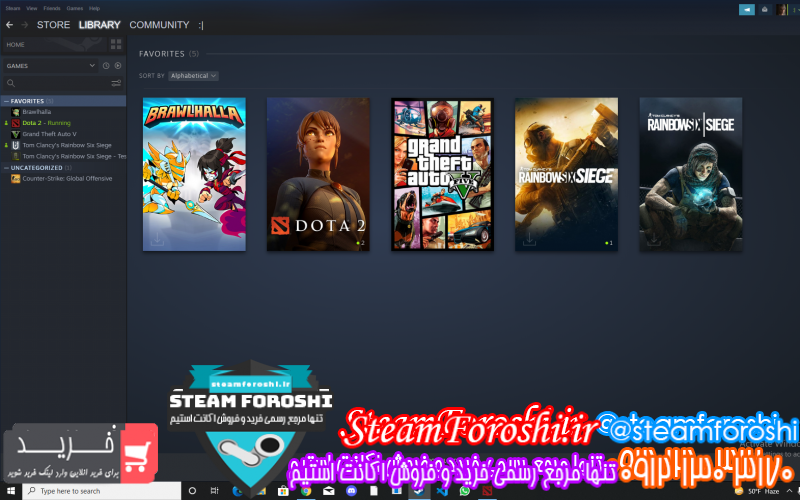 فروش اکانت استیم کد ۱۰۴۵۶