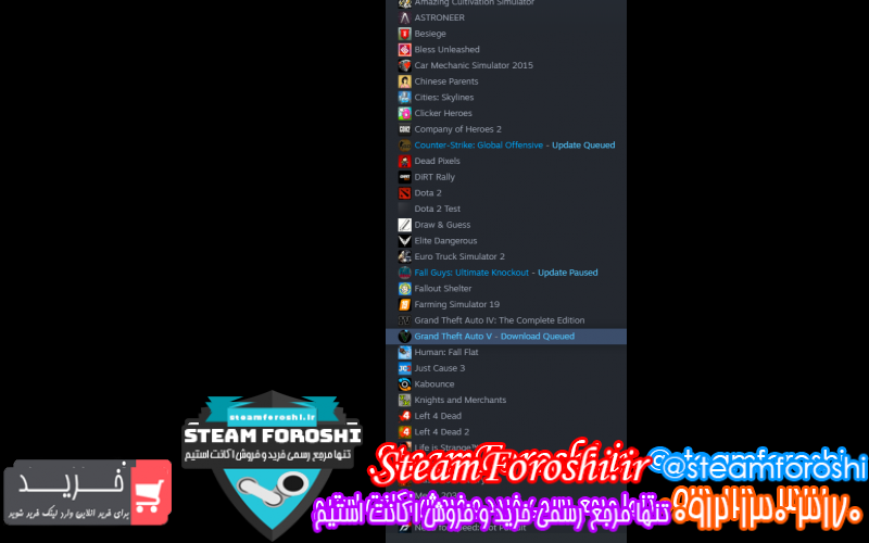 فروش اکانت استیم کد ۱۰۴۵۹