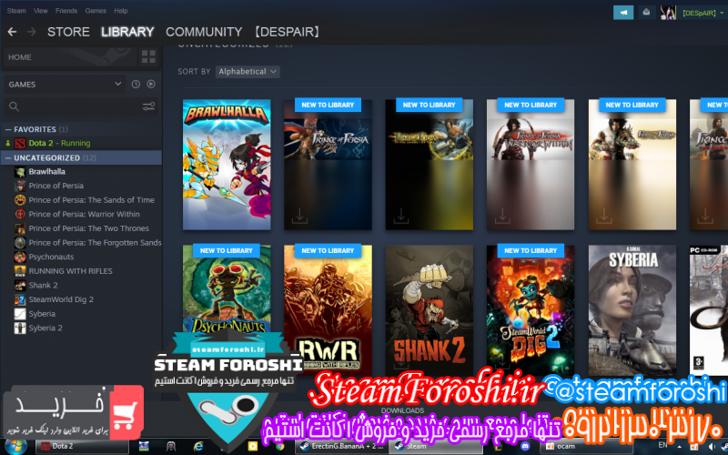 فروش اکانت دوتا ۲ کد ۱۰۴۷۷