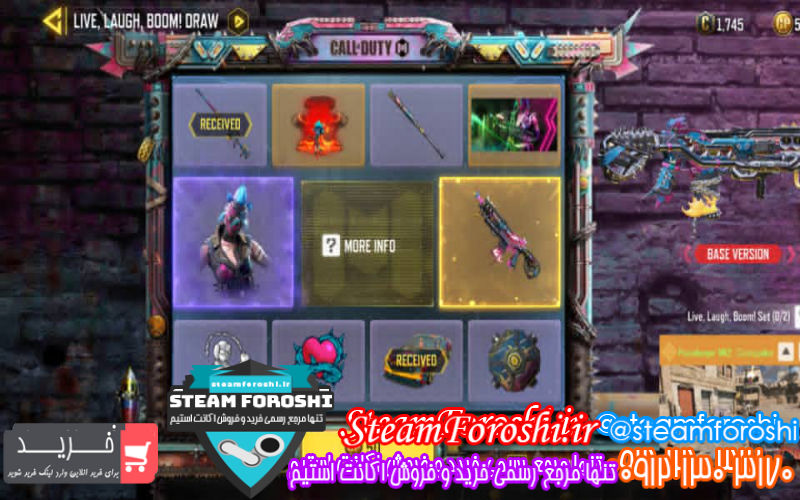 فروش اکانت استیم کد ۱۰۴۹۷