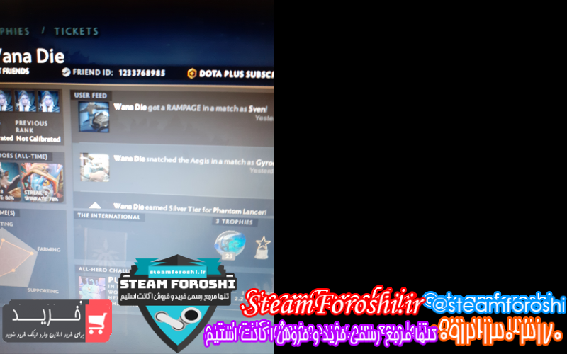 فروش اکانت دوتا ۲ کد ۱۰۳۸۰