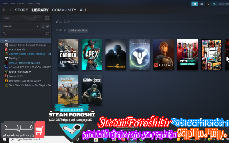 فروش اکانت استیم کد ۱۰۳۹۳