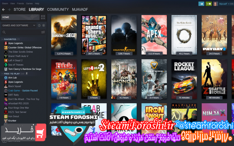 فروش اکانت استیم کد ۱۰۴۰۶