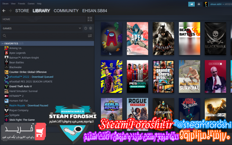 فروش اکانت استیم کد ۱۰۴۱۶