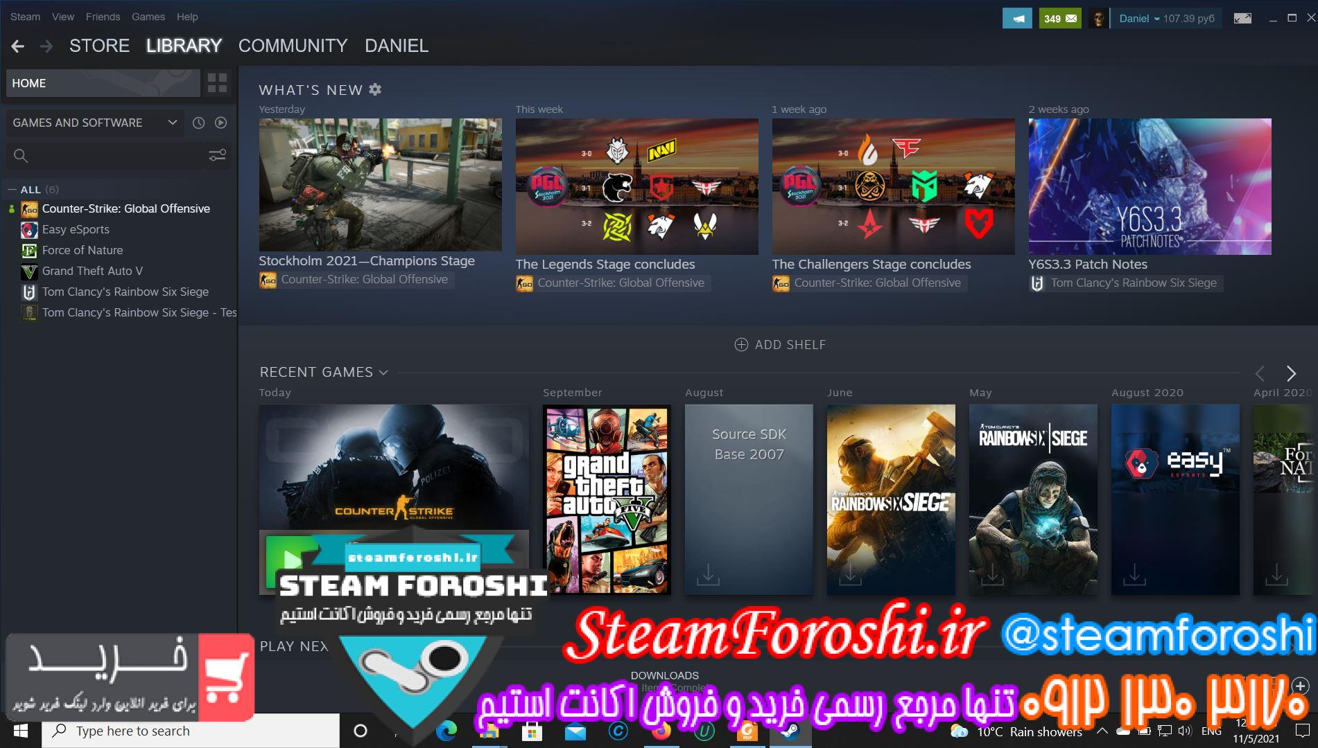 فروش اکانت استیم کد ۱۰۳۵۸