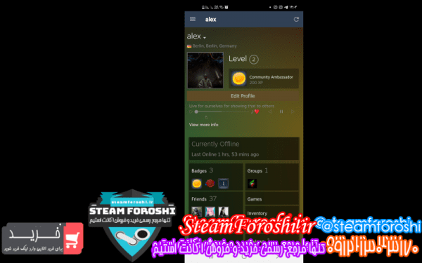 فروش اکانت cs go کد ۱۰۵۲۲