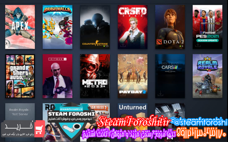 فروش اکانت استیم کد ۱۰۶۵۸