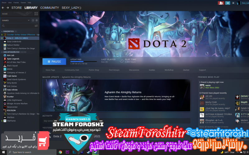 فروش اکانت استیم کد ۱۰۶۷۱