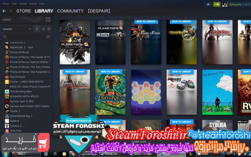 فروش اکانت دوتا ۲ کد ۱۰۵۲۳