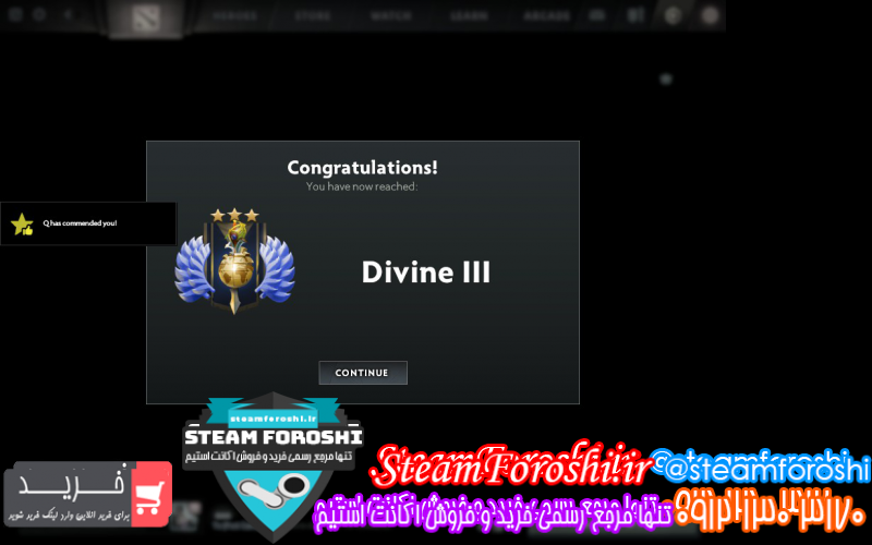 فروش اکانت دوتا ۲ کد ۱۰۵۴۷