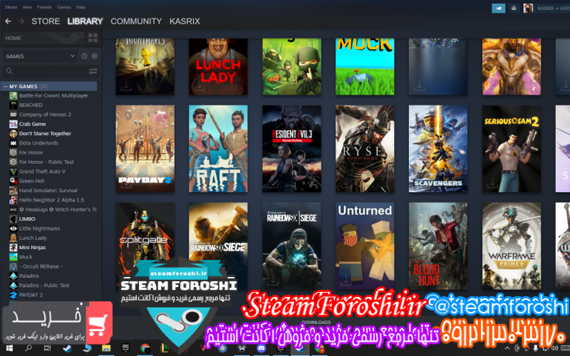 فروش اکانت استیم کد ۱۰۵۷۶