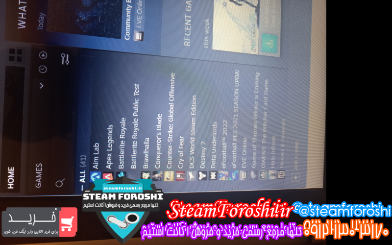 فروش اکانت استیم کد ۱۰۵۹۶