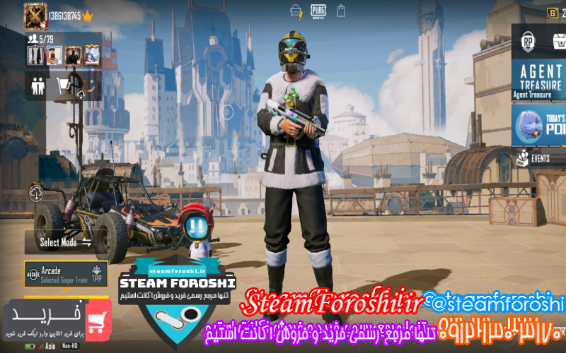 فروش اکانت پابجی کد ۱۰۶۰۴