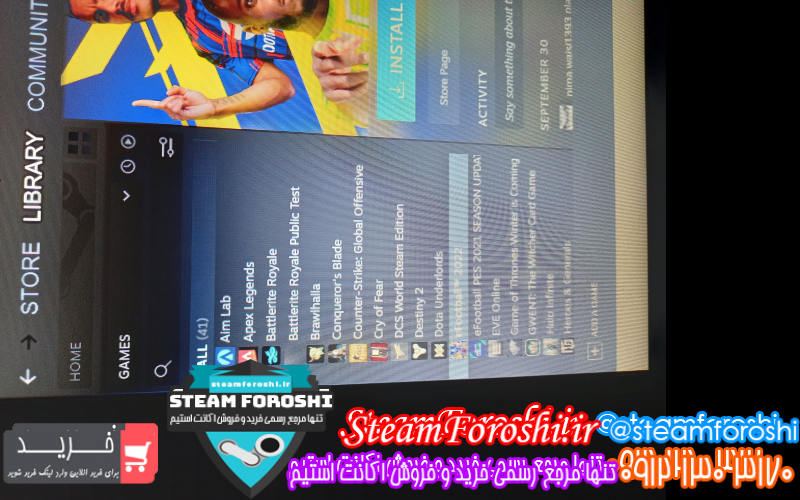 فروش اکانت استیم کد ۱۰۶۱۴