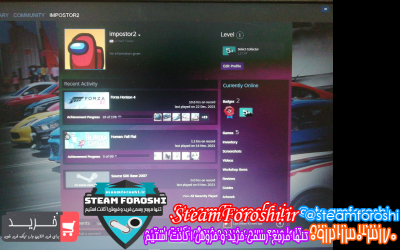 فروش اکانت استیم کد ۱۰۸۴۸