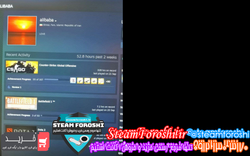 فروش اکانت استیم کد ۱۰۷۴۶