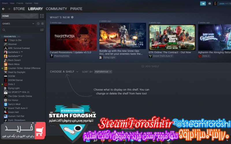 فروش اکانت استیم کد ۱۰۷۱۰