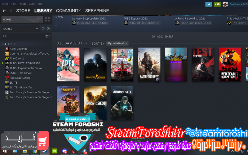 فروش اکانت استیم کد ۱۰۷۸۲