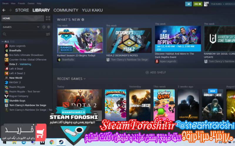 فروش اکانت استیم کد ۱۰۷۹۹