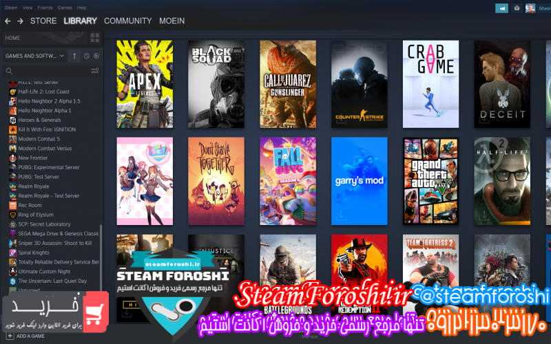 فروش اکانت استیم کد ۱۰۹۹۴