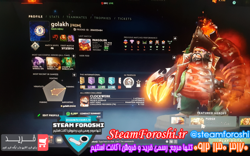 فروش اکانت استیم کد ۱۱۰۳۵