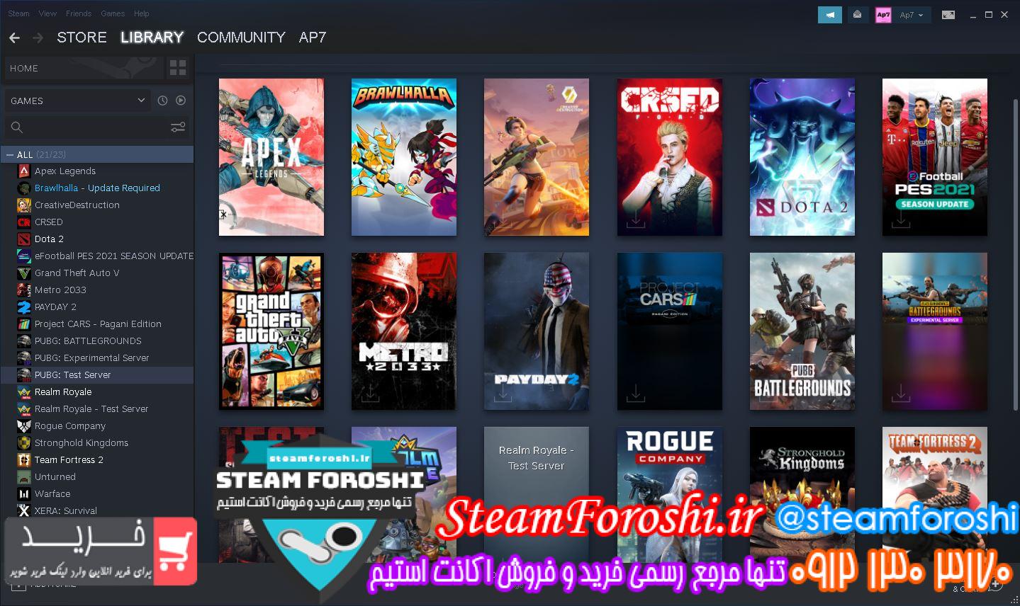 فروش اکانت استیم کد ۱۰۹۳۶