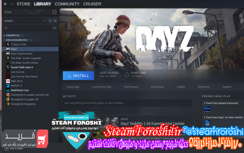 فروش اکانت استیم کد ۱۰۹۰۸