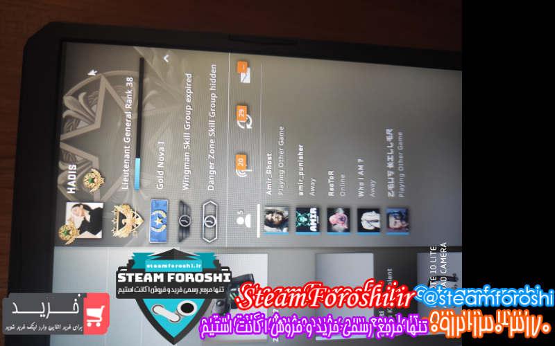 فروش اکانت cs go کد ۱۰۹۴۹