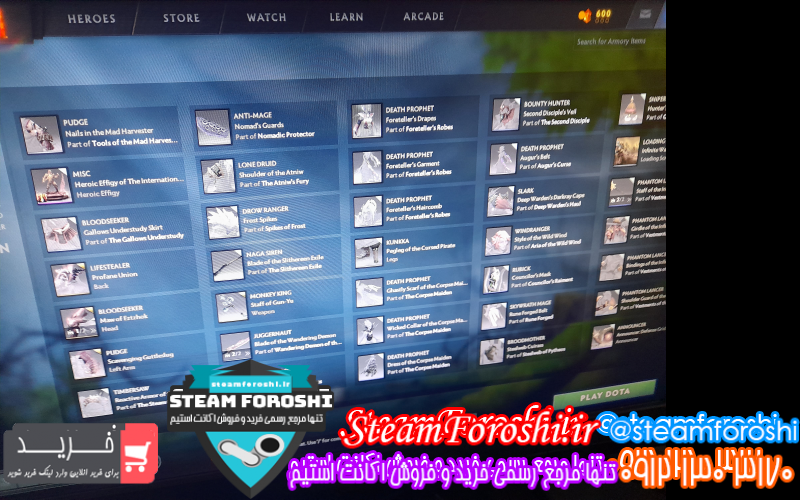 فروش اکانت دوتا ۲ کد ۱۱۰۹۱