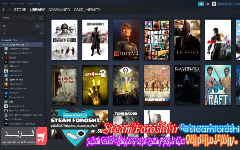 فروش اکانت استیم کد ۱۱۱۰۰