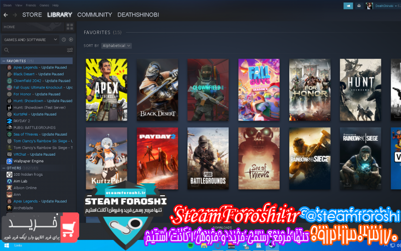 فروش اکانت استیم کد ۱۱۱۴۹