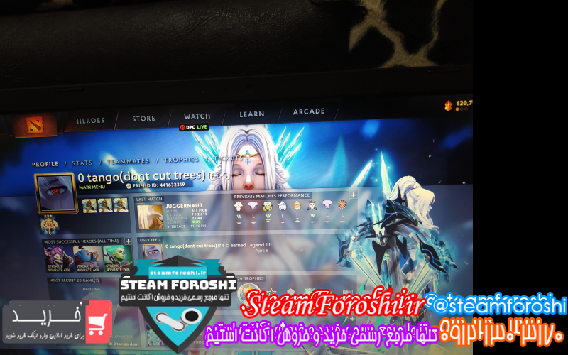 فروش اکانت دوتا ۲ کد ۱۱۳۱۹