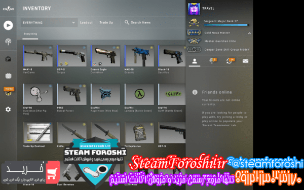 فروش اکانت cs go کد ۱۱۳۲۲