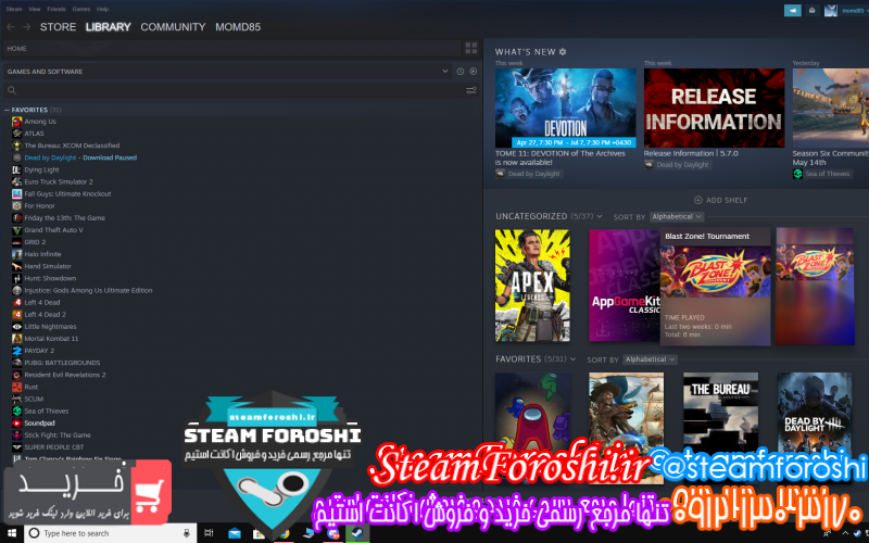 فروش اکانت استیم کد ۱۱۳۹۲